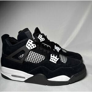 Size 10.5 - Nike Air Jordan 4 Retro White Thunder Men's Shoes Ships Now